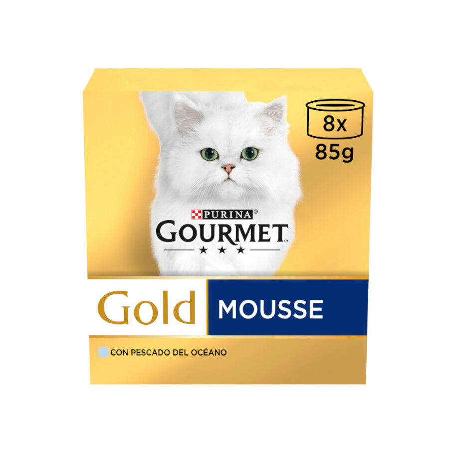 8 latas x 85 g Gourmet Gold Mousse de Peixe do Oceano em lata para gatos, , large Imagem n&uacute;mero 1