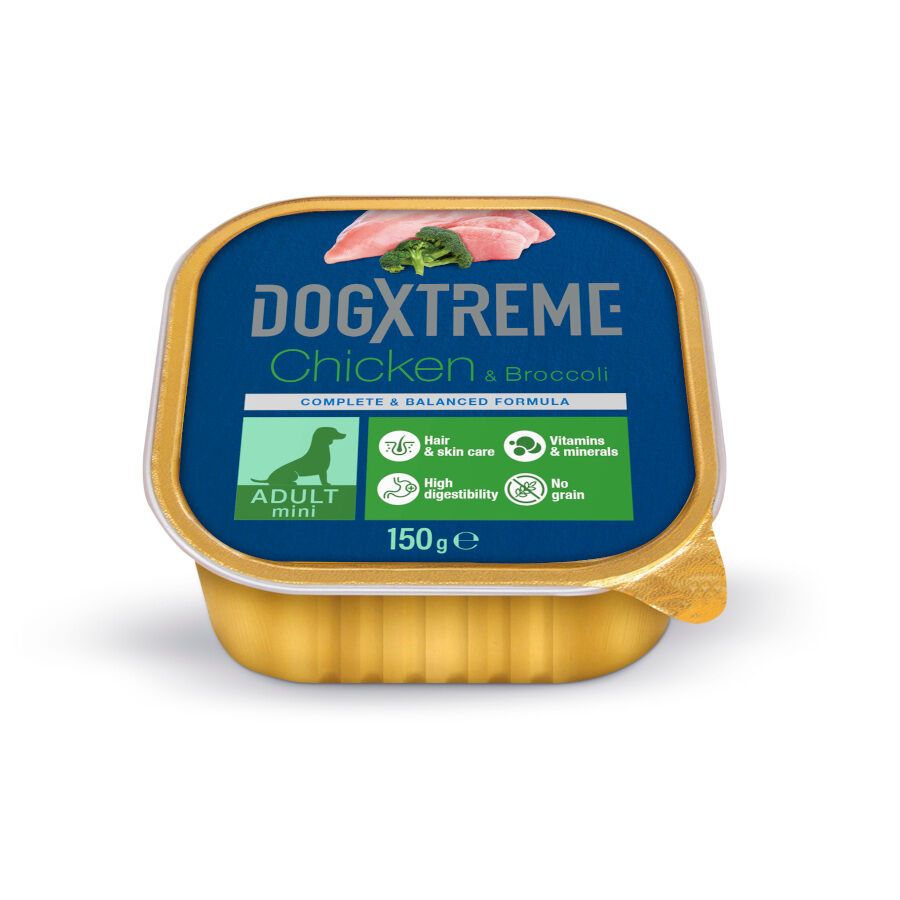 150 g Dogxtreme Adult Mini Frango e Br&oacute;colos terrina para c&atilde;es, , large Imagem n&uacute;mero 1