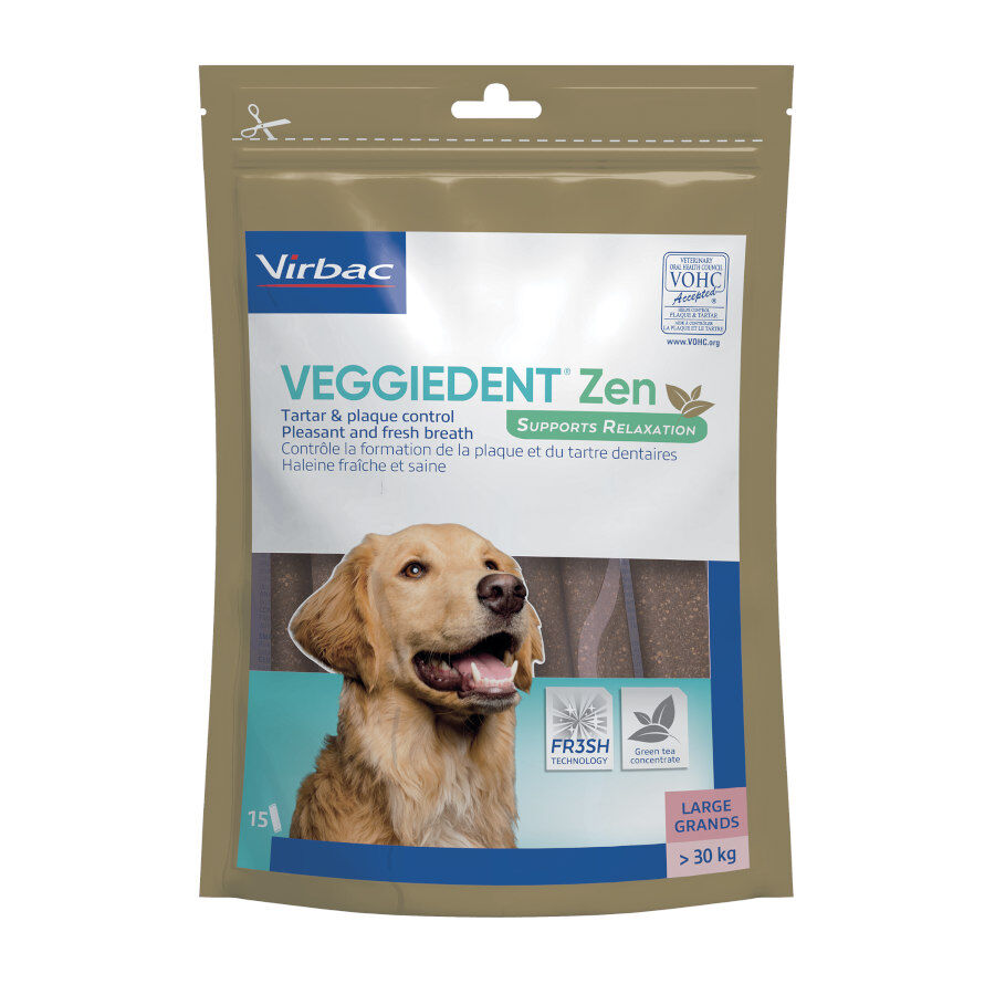 15 sticks Virbac L&aacute;minas Veggiedent Zen L para c&atilde;es, , large Imagem n&uacute;mero 2