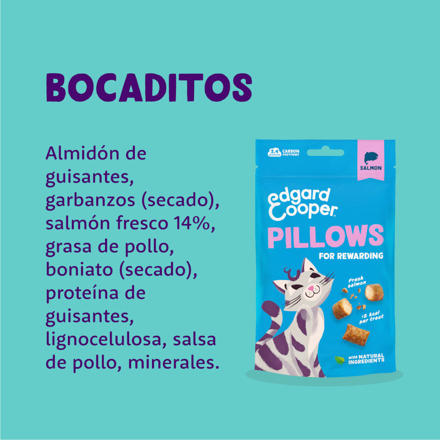 60 g Edgard & Cooper Pillows Snack de salm&atilde;o para gatos   , , large Imagem n&uacute;mero 5