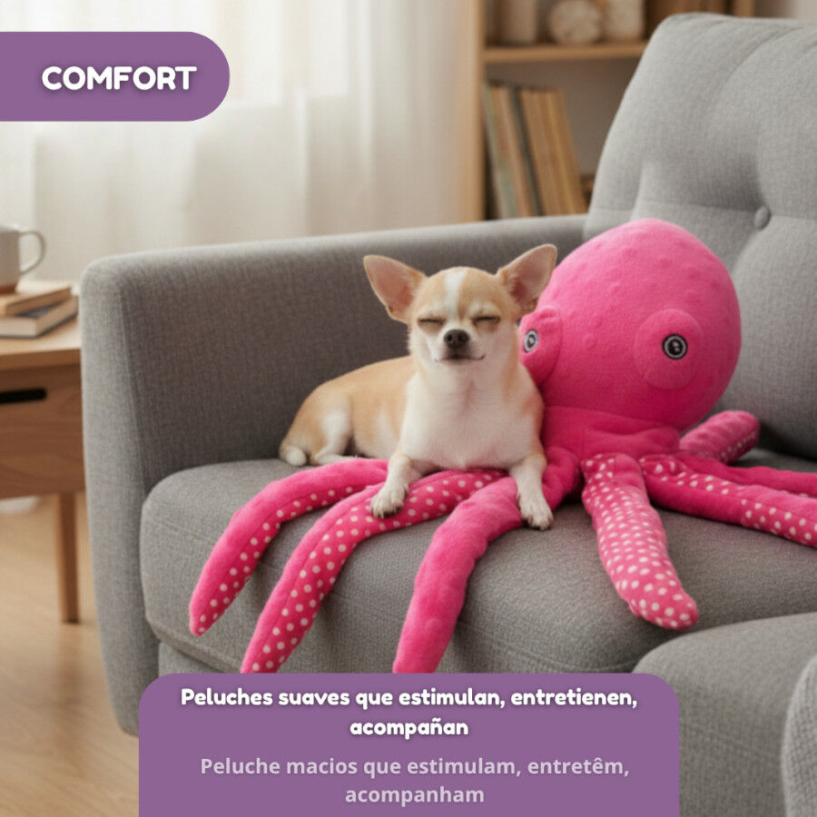 Tootoy! Comfort Peluche polvo Octopus para c&atilde;es, , large Imagem n&uacute;mero 5