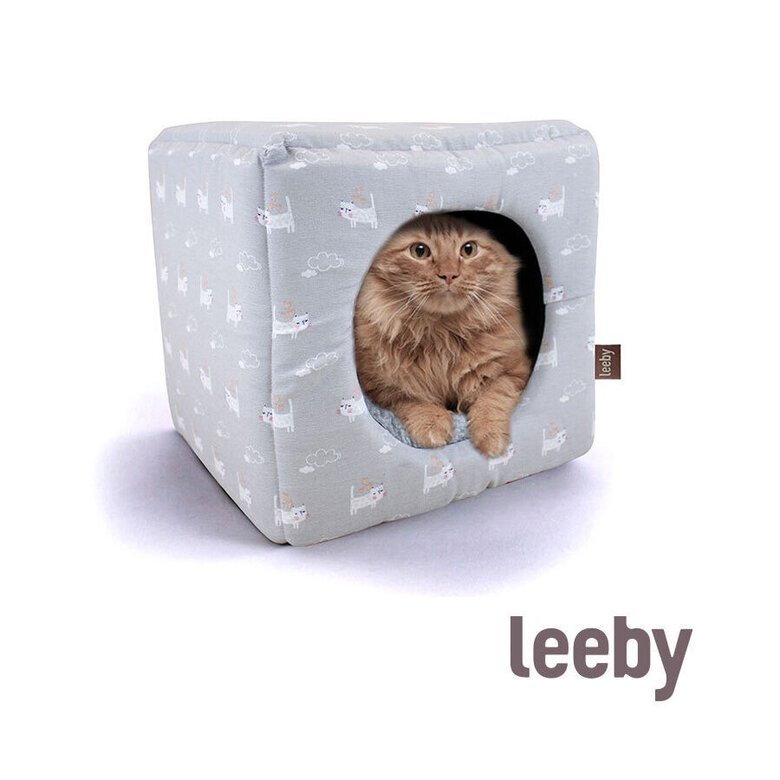 Leeby Cama Azul Claro para gatos,  Imagem número 2 Leeby Cama Azul Claro para gatos, , large Imagem número 2