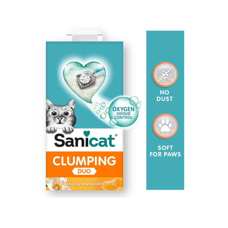 10 L Sanicat Clumping White Duo Areia Aglomerante para gatos,  Imagem número 3 10 L Sanicat Clumping White Duo Areia Aglomerante para gatos, , large Imagem número 3