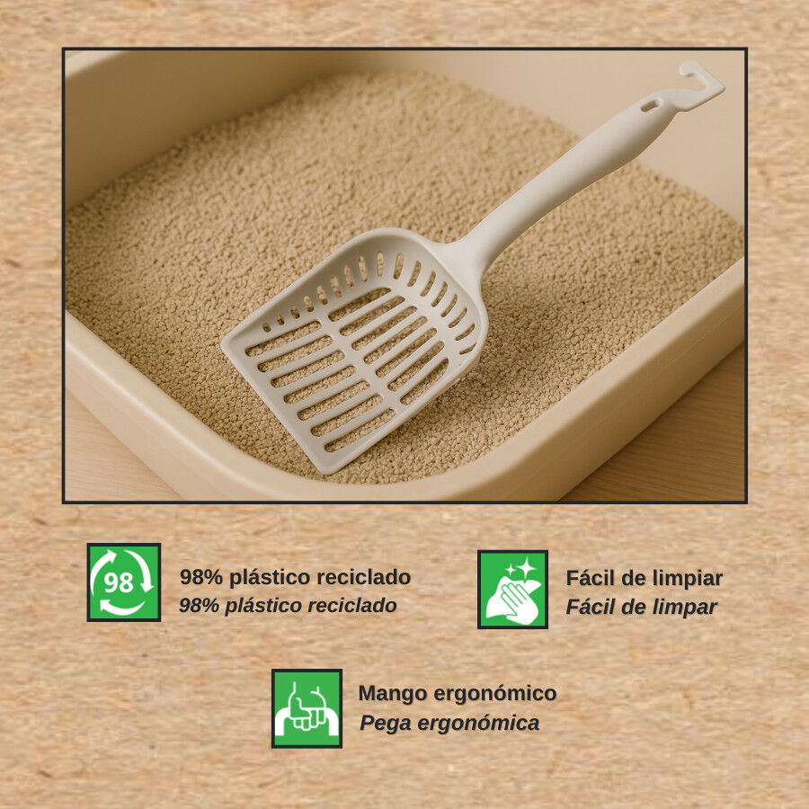 Nice Care Sanitary Scoop P&aacute; para areia para gatos, , large Imagem n&uacute;mero 4