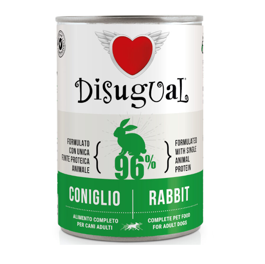 400 g Disugual Coelho en Pat&ecirc; lata para c&atilde;es, , large Imagem n&uacute;mero 1