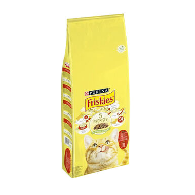 Friskies Adult Vaca, Frango e Legumes ração para gatos