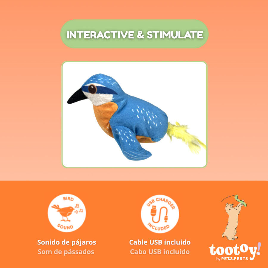 Tootoy! Interactive & Stimulate P&aacute;ssaro de brinquedo para gatos, , large Imagem n&uacute;mero 3