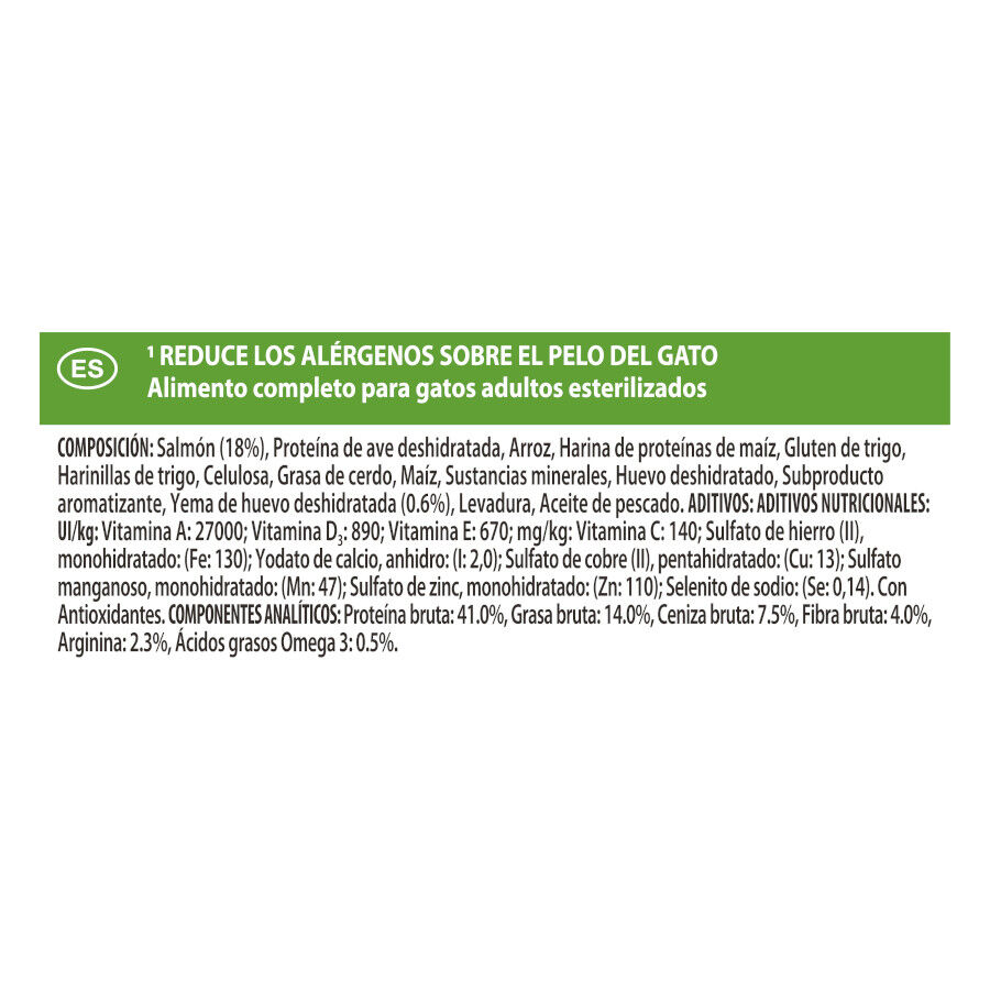 1.4 kg Pro Plan Live Clear Salm&atilde;o Ra&ccedil;&atilde;o esterilizada para gatos adultos, , large Imagem n&uacute;mero 3