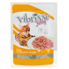 Vibrisse Jelly Atum e Presunto de Frango em Galeia saqueta para gatos