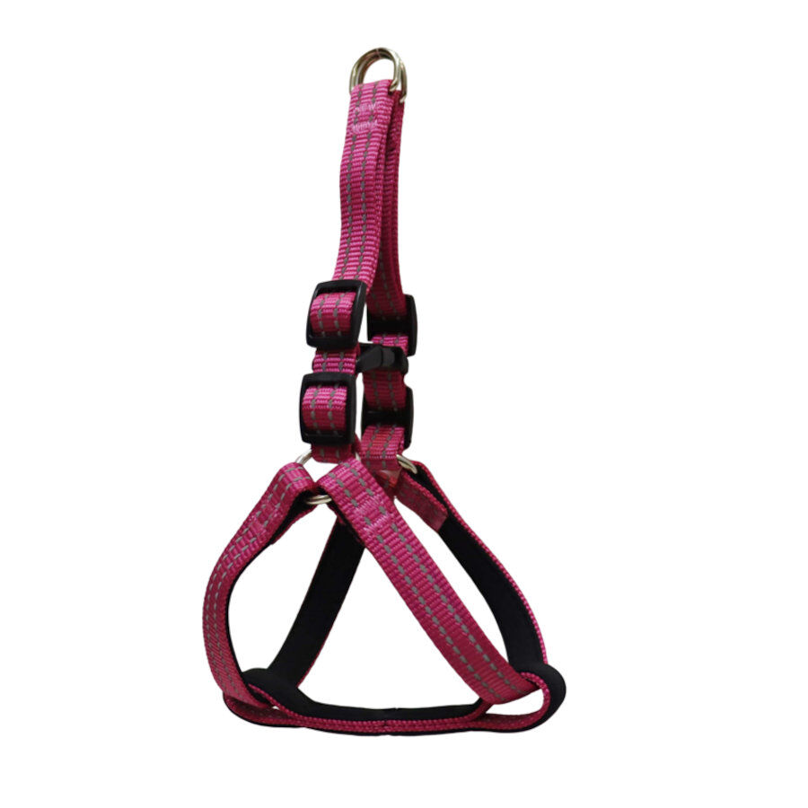 Gotoo Peitoral rosa de nylon reflexivo para c&atilde;es, , large Imagem n&uacute;mero 1