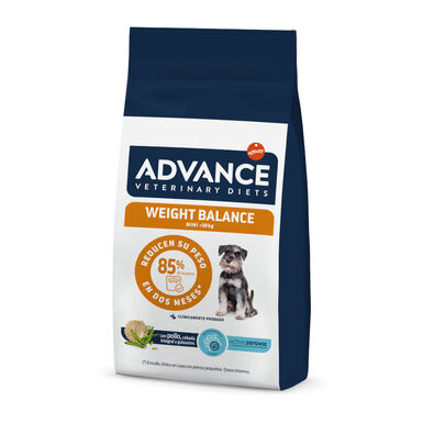 Advance Veterinary Diets Mini Weight Balance Aves ração para cães