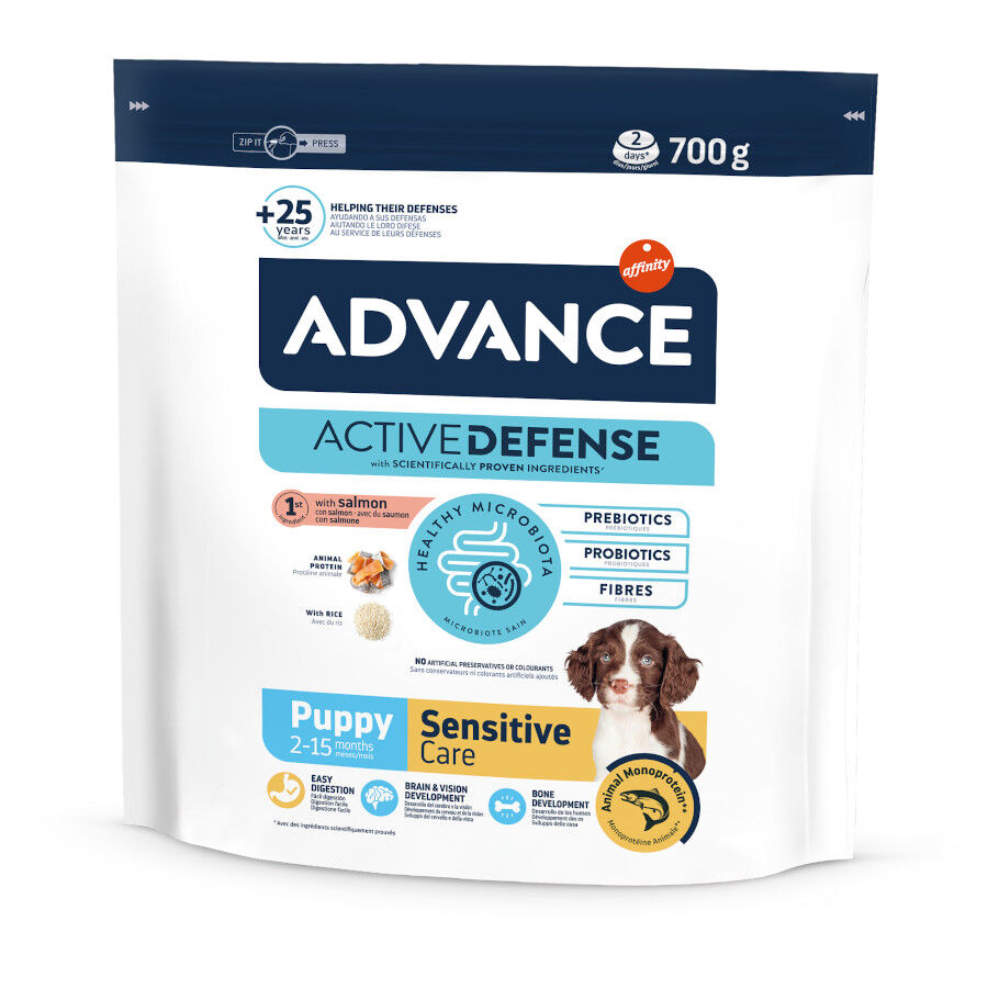 700 g Advance Active Defense Puppy Sensitive Care Salm&atilde;o ra&ccedil;&atilde;o para c&atilde;es, , large Imagem n&uacute;mero 1