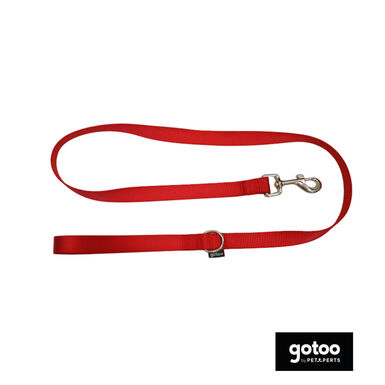 Gotoo Trela de nylon vermelha para cães