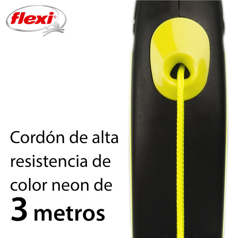 Flexi Neon Reflect Trela Extensível de Cabo Amarelo Neon, , large image number null