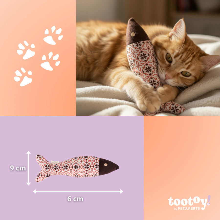Tootoy! Comfort & Relax Peluche Peixe Vintage para gatos, , large Imagem n&uacute;mero 4