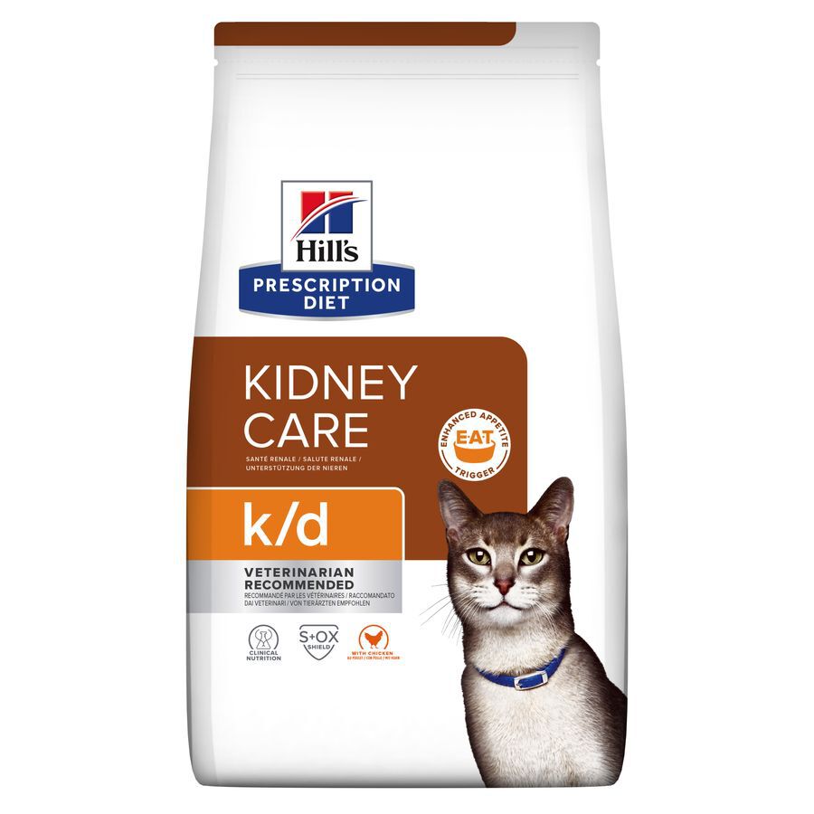 8 kg Hill's Prescription Diet Kidney Care k/d Frango ra&ccedil;&atilde;o para gatos, , large Imagem n&uacute;mero 1
