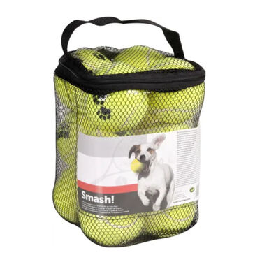 Flamingo Smash Set de Bolas de Ténis Amarelas para cães