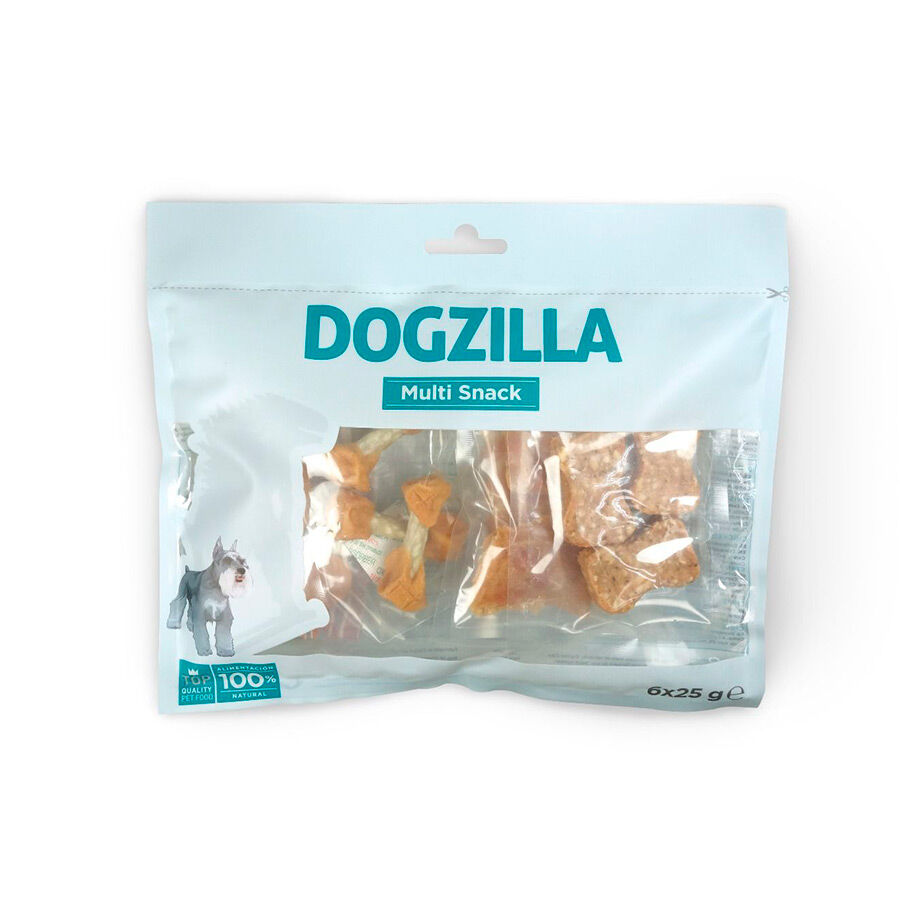 6 pacotes x 25 g Dogzilla Multi Snack frango, , large Imagem n&uacute;mero 1
