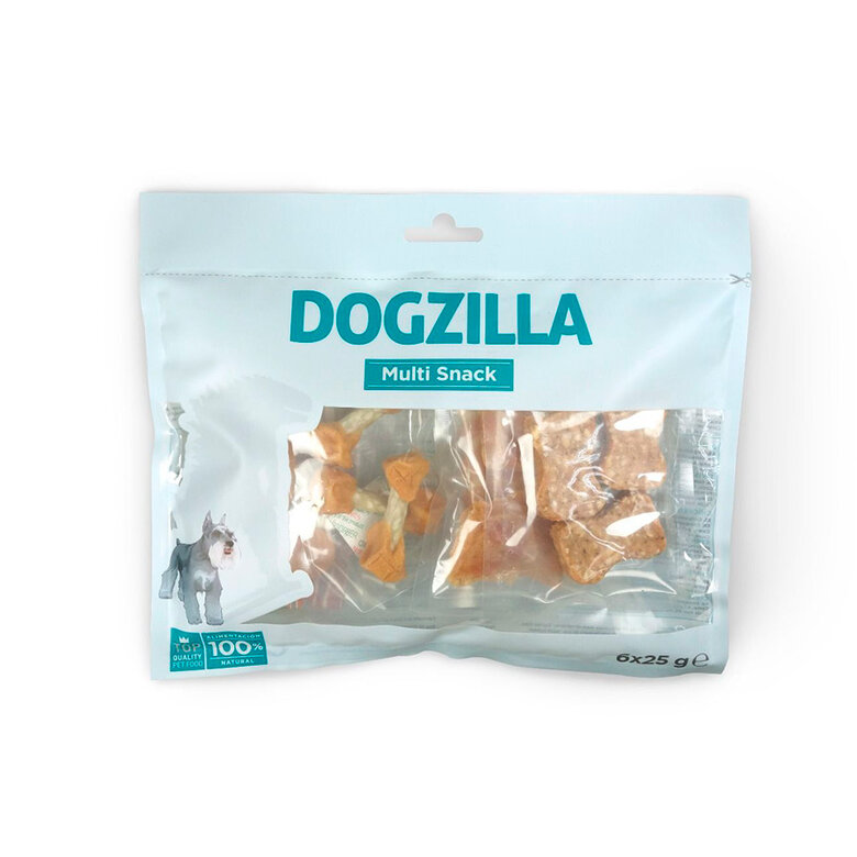 6 pacotes x 25 g Dogzilla Multi Snack frango,  Imagem número 1 6 pacotes x 25 g Dogzilla Multi Snack frango, , large Imagem número 1