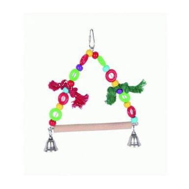 Spucky Balanço com Miçangas e Campainhas para pássaros