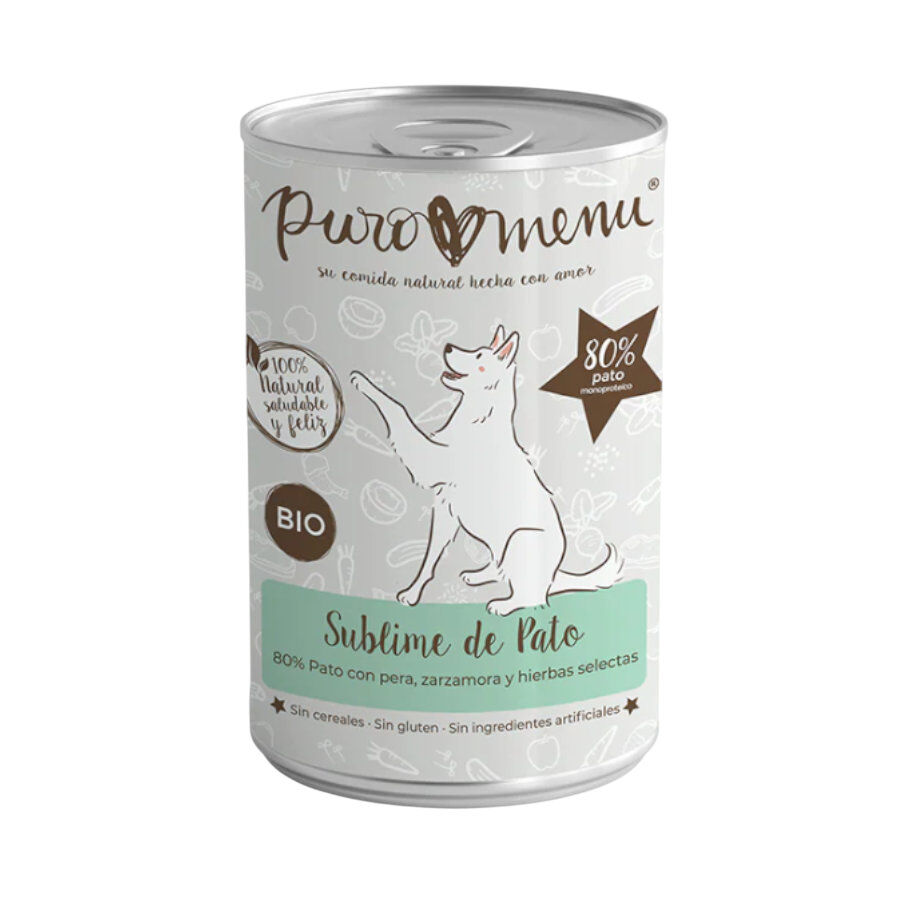 400 g Sublime Bio Lata de pato para c&atilde;es, , large Imagem n&uacute;mero 1