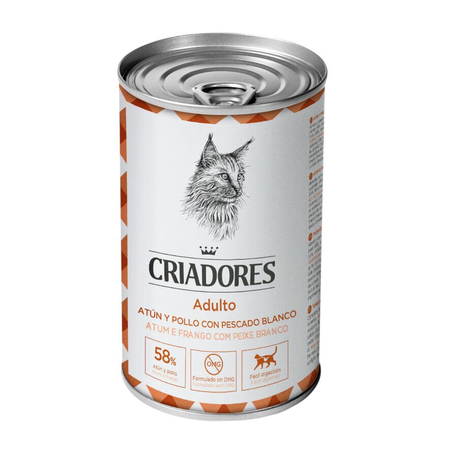 400 g Criadores Adultos Atum e Frango em lata para gatos, , large Imagem n&uacute;mero 1