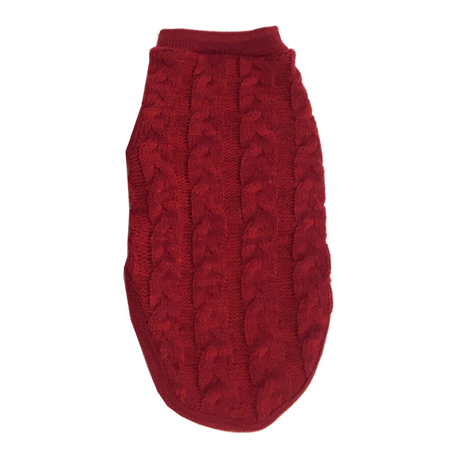 Outech Camisola vermelha entran&ccedil;ada para c&atilde;es , , large Imagem n&uacute;mero 2