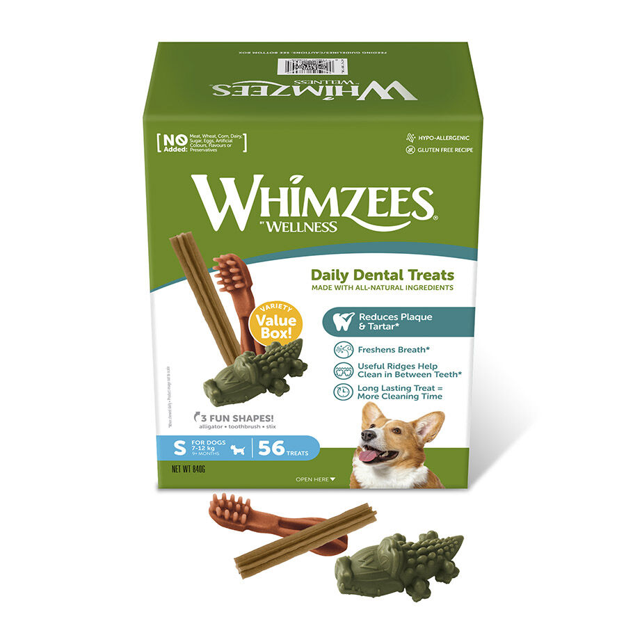 56 sticks Whimzees Snacks Dent&aacute;rios para c&atilde;es de ra&ccedil;a pequena, , large Imagem n&uacute;mero 1