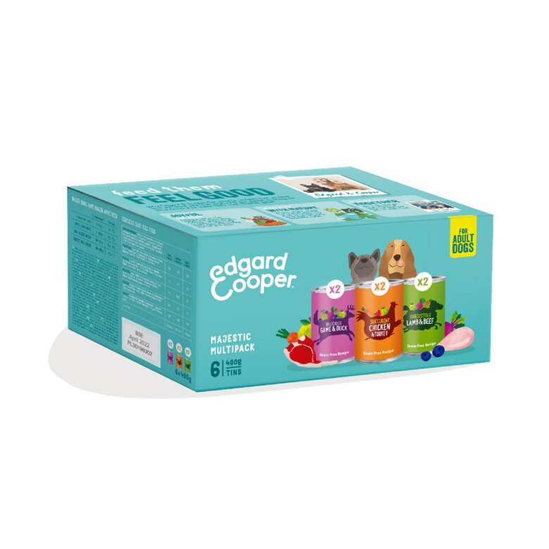 6 latas x 400 g Edgard y Cooper latas para cães- Multipack 6,  Imagem número 1 6 latas x 400 g Edgard y Cooper latas para cães- Multipack 6, , large Imagem número 1