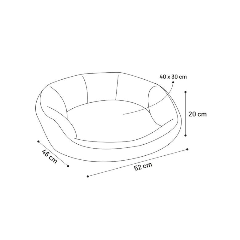 Flamingo Chipz Retangular Castanha cama alcofa para cães,  Imagem número 5 Flamingo Chipz Retangular Castanha cama alcofa para cães, , large Imagem número 5