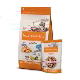 Pack alimento Gatos Grain Free Salmão Nature's Variety