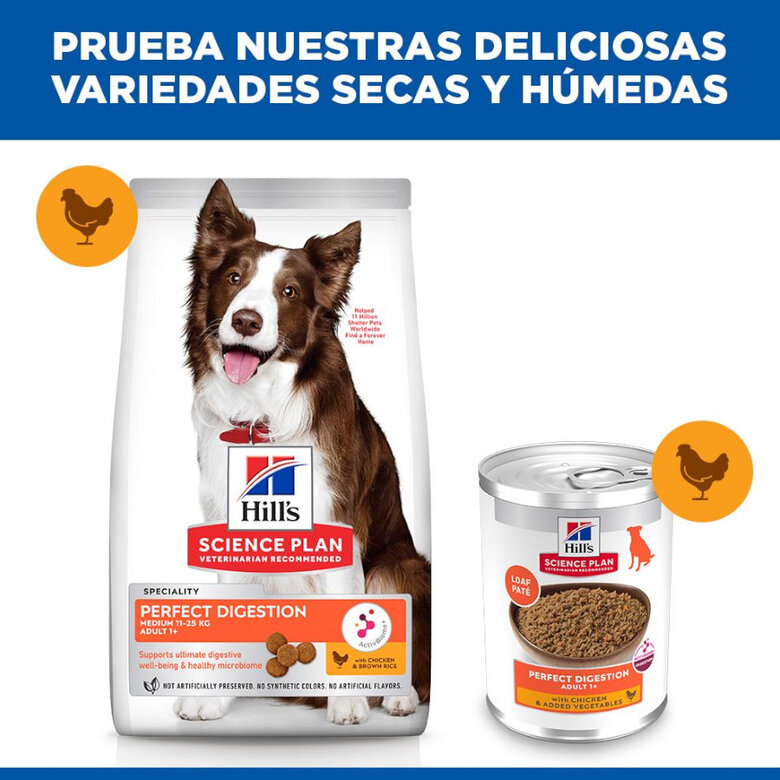 363 g Hill's Adult Science Plan Perfect Digestion frango ração para cães,  Imagem número 7 363 g Hill's Adult Science Plan Perfect Digestion frango ração para cães, , large Imagem número 7
