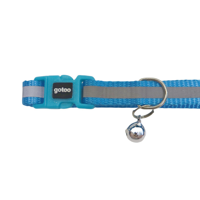 Gotoo Coleira nylon azul para gatos,  Imagem número 4 Gotoo Coleira nylon azul para gatos, , large Imagem número 4
