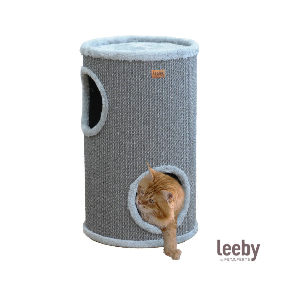 Leeby Bijou barril arranhador com cama nido para gatos, , large Imagem n&uacute;mero 2