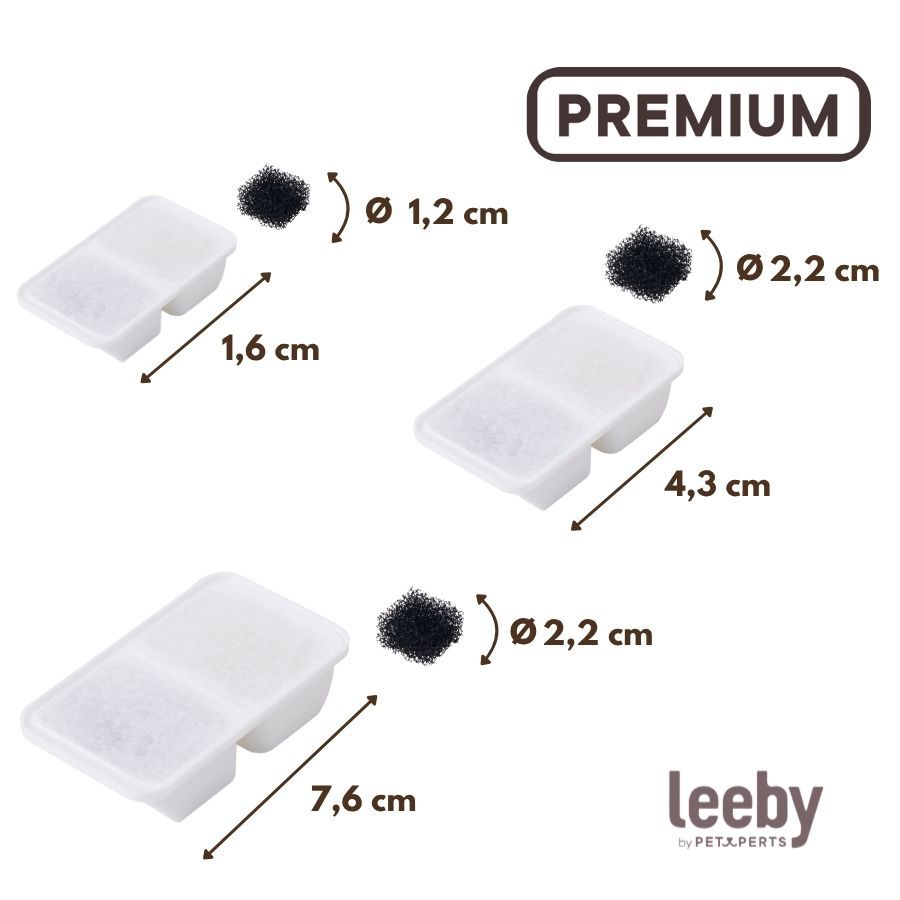 Leeby Conjunto de 3 Filtros de Substitui&ccedil;&atilde;o para bebedouro de c&atilde;es e gatos, , large Imagem n&uacute;mero 4