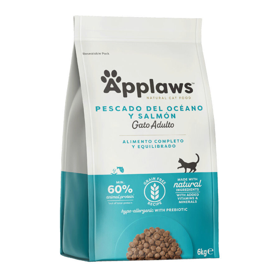 6 kg Applaws Adult Grain Free Peixe Azul e Salm&atilde;o ra&ccedil;&atilde;o para gatos, , large Imagem n&uacute;mero 1