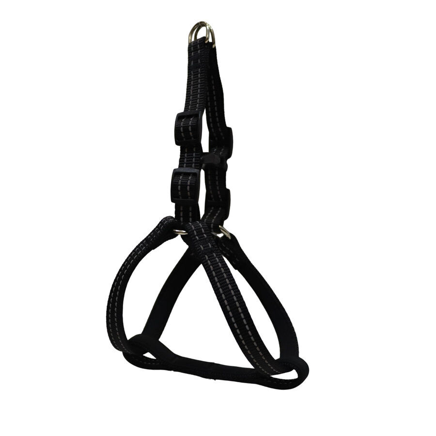 Gotoo Peitoral preto de nylon refletor para c&atilde;es, , large Imagem n&uacute;mero 1