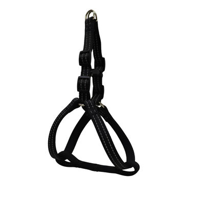 Gotoo Peitoral preto de nylon refletor para cães
