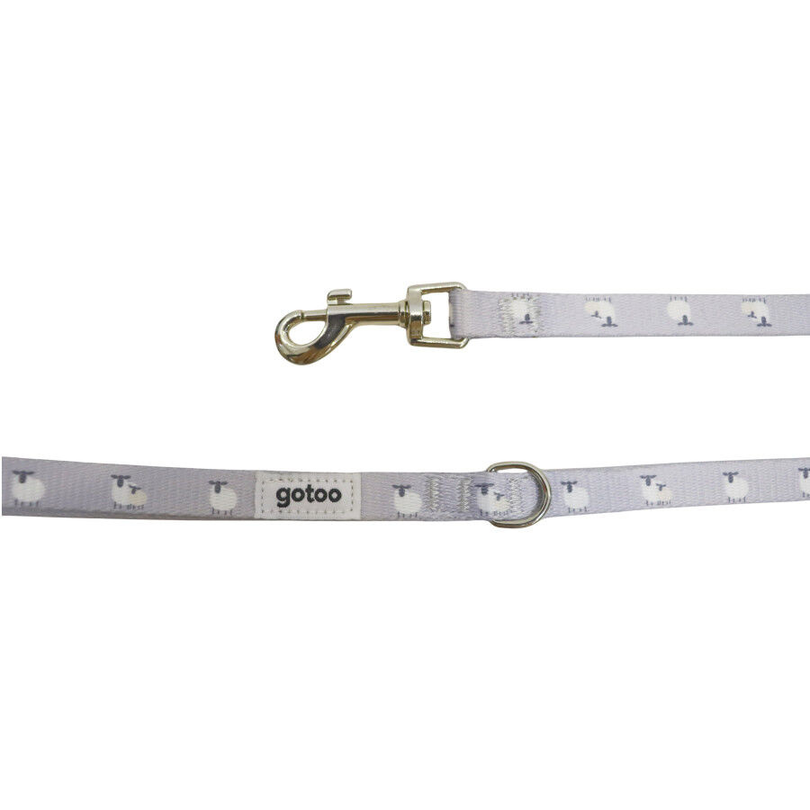 Gotoo Trela estampada cinza para c&atilde;es, , large Imagem n&uacute;mero 5