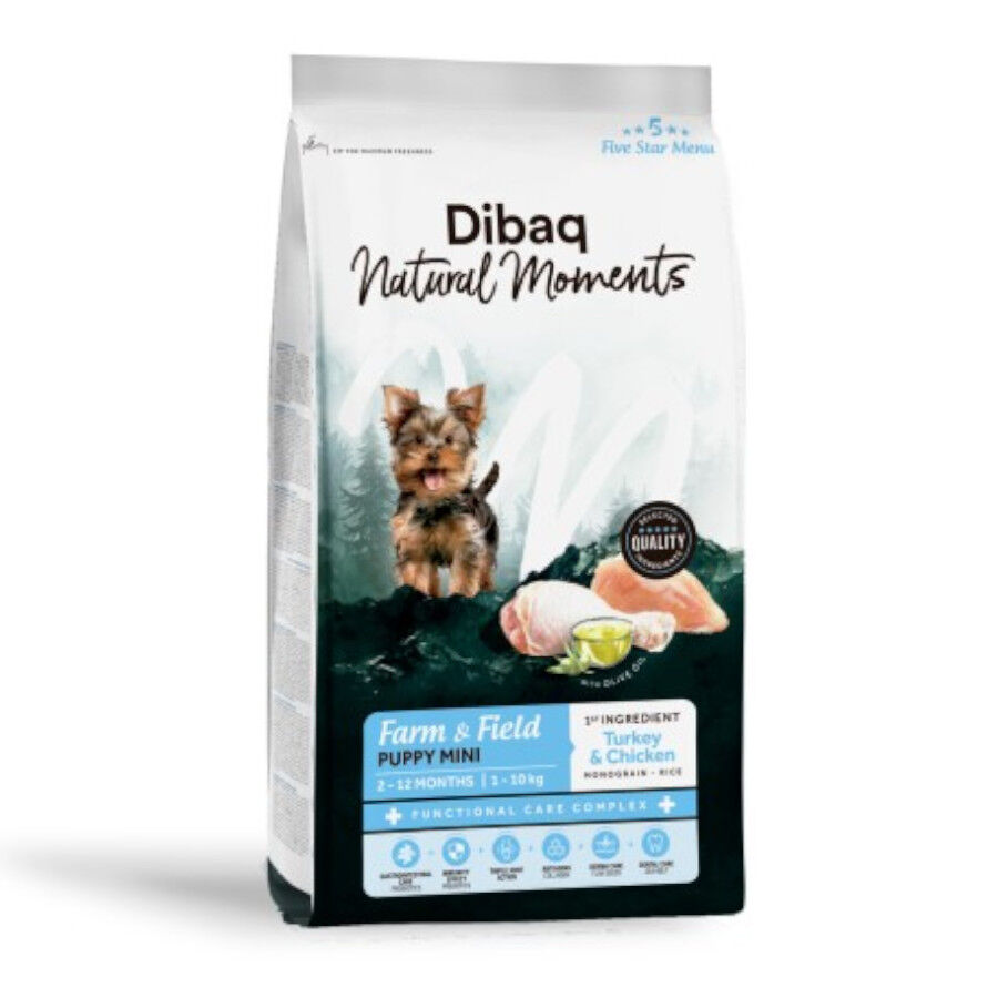 2 kg Dibaq Natural Moments Pienso Mini Pavo y Pollo para cachorro, , large Imagem n&uacute;mero 1
