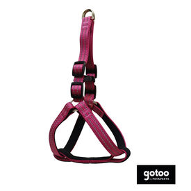 Gotoo Peitoral rosa de nylon reflexivo para cães