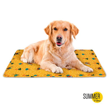 Summer Vibes Camel Colchão refrescante para cães