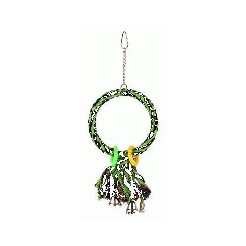 Spucky circular de algod&oacute;n columpio para p&aacute;jaros Imagem n&uacute;mero 1