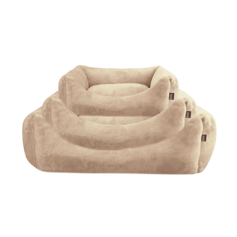 Leeby Cama com almofada amov&iacute;vel bege para c&atilde;es, , large Imagem n&uacute;mero 3
