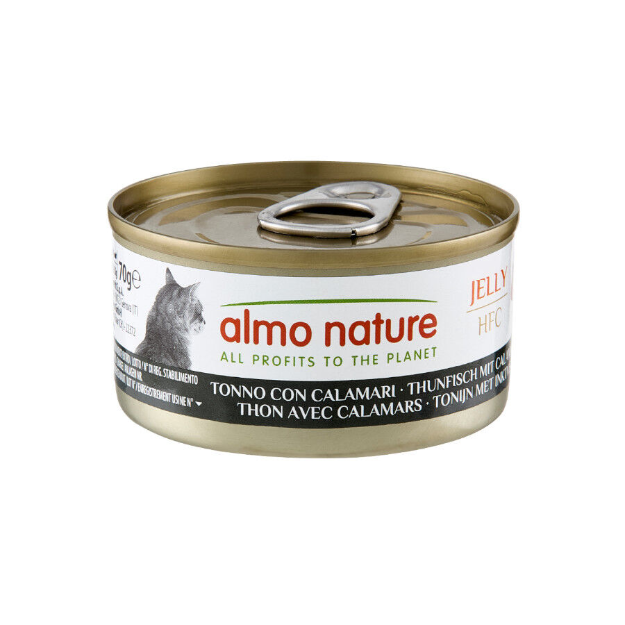 70 g Almo Nature HFC Atum e Lula em Geleia para gatos, , large Imagem n&uacute;mero 1
