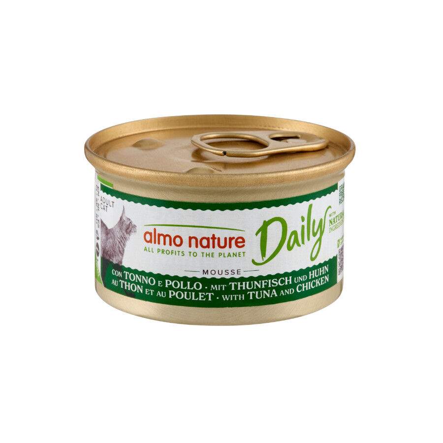 85 g Almo Nature Daily Mousse Atum e Frango lata para gatos, , large Imagem n&uacute;mero 1