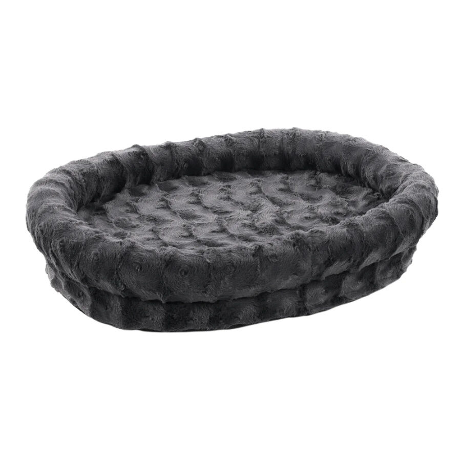 Flamingo Dorian Oval Cinzenta Cama com fecho para c&atilde;es , , large Imagem n&uacute;mero 1