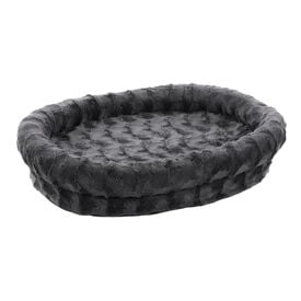 Flamingo Dorian Oval Cinzenta Cama com fecho para cães 