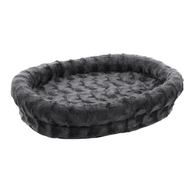 Flamingo Dorian Oval Cinzenta Cama com fecho para cães 