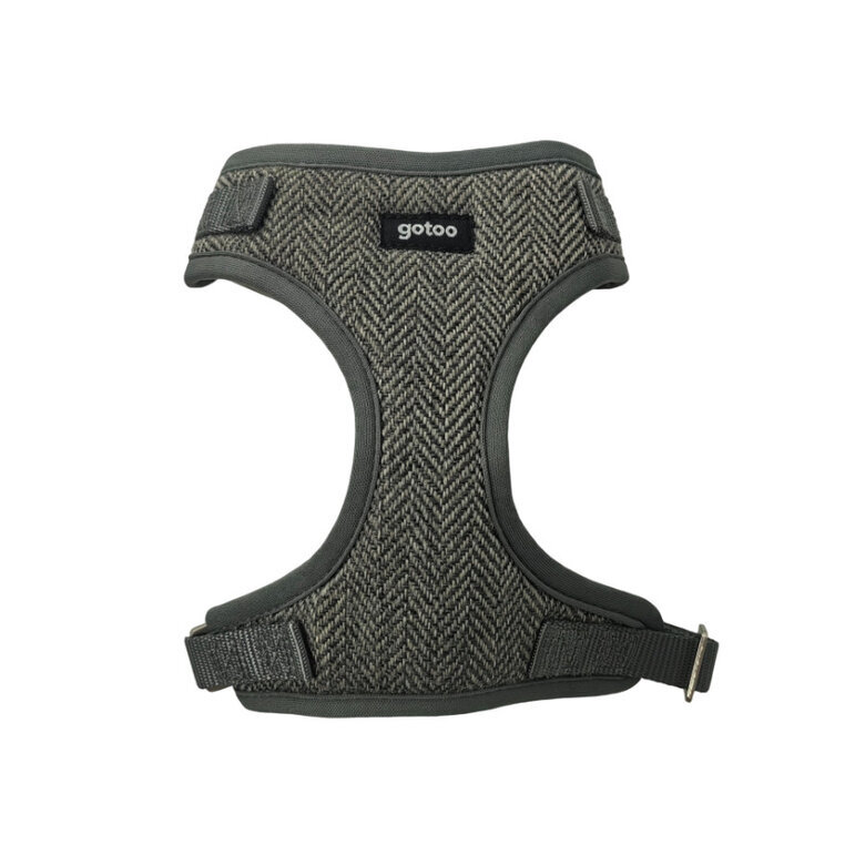 Gotoo Arnês ajustável espinha cinza para cães,  Imagem número 1 Gotoo Arnês ajustável espinha cinza para cães, , large Imagem número 1